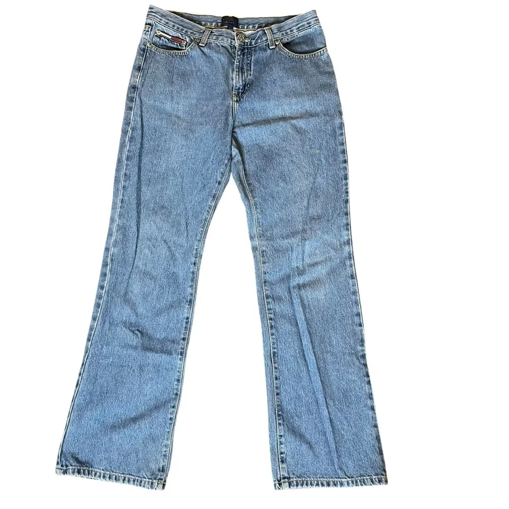 Vintage 2000 Tommy Hilfiger Light Blue Bootcut Denim Jeans - Picture 5 of 8